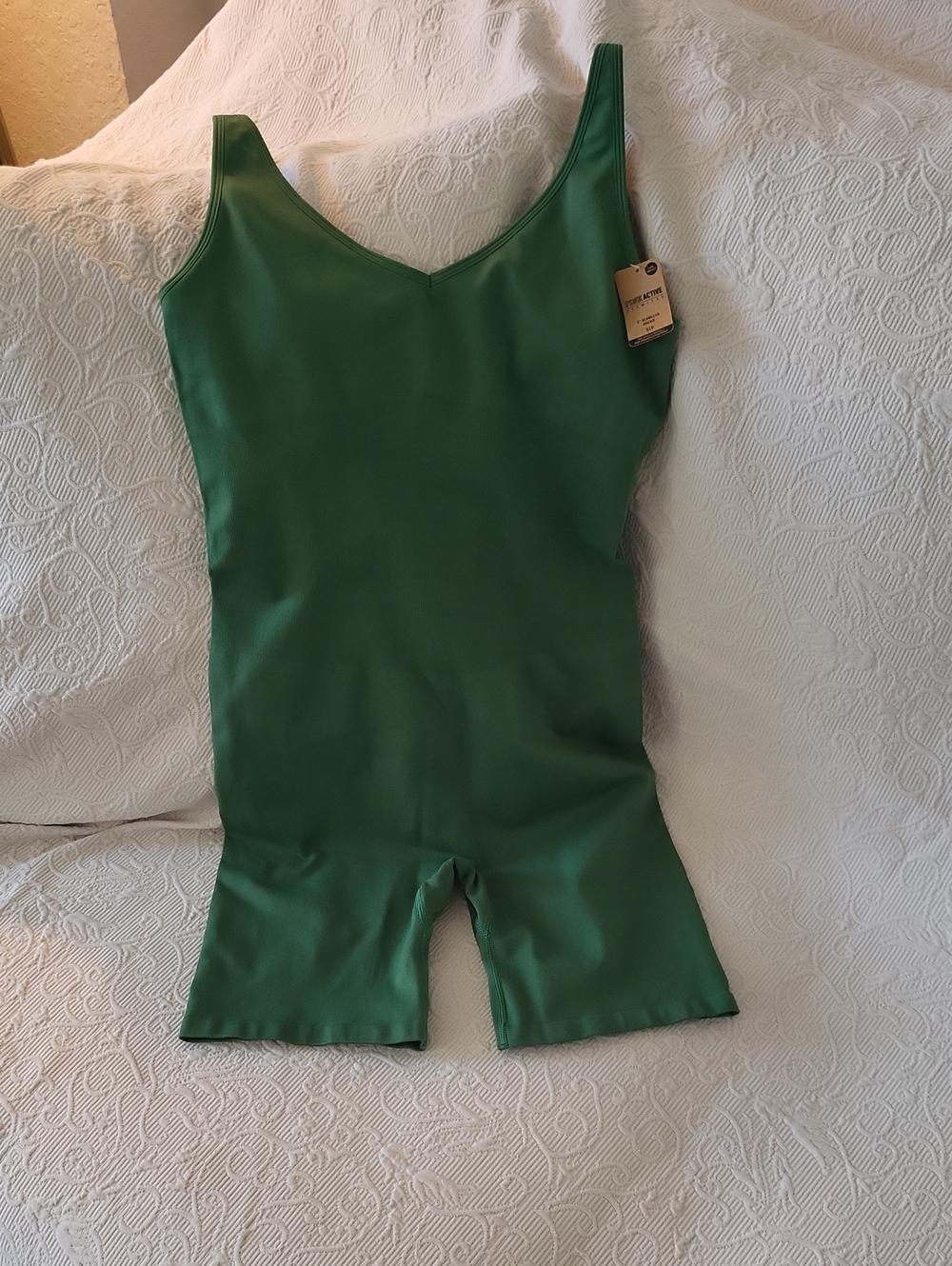 PINK Victoria's Secret Green Shapewear Bodysuit